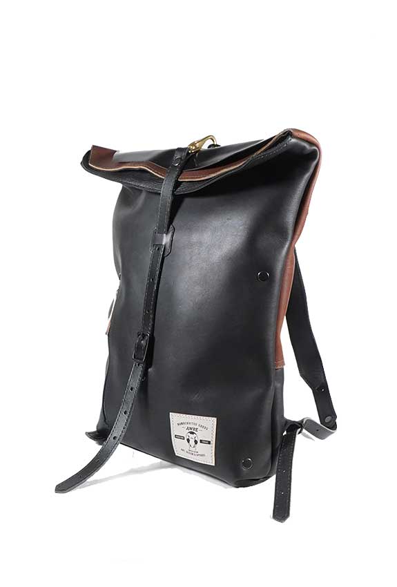 Urbo Black-Brown Leather Backpack - AWREOFFICIALSTORE