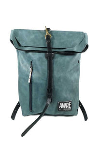 Urbo Distressed Green Leather Backpack - AWREOFFICIALSTORE