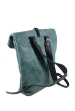Urbo Distressed Green Leather Backpack - AWREOFFICIALSTORE